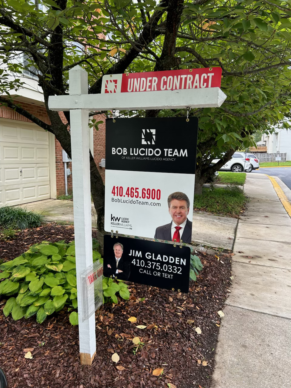 Jim Gladden in the field — yard sign 4